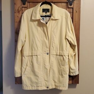 London Fog Annabelle Pale Yellow Weather Resistant Jacket Size L